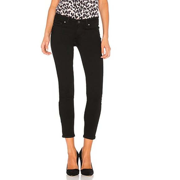 paige transcend verdugo crop jeans in black overdye